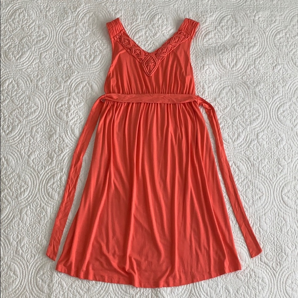 Liz Lange for Target coral maternity dress